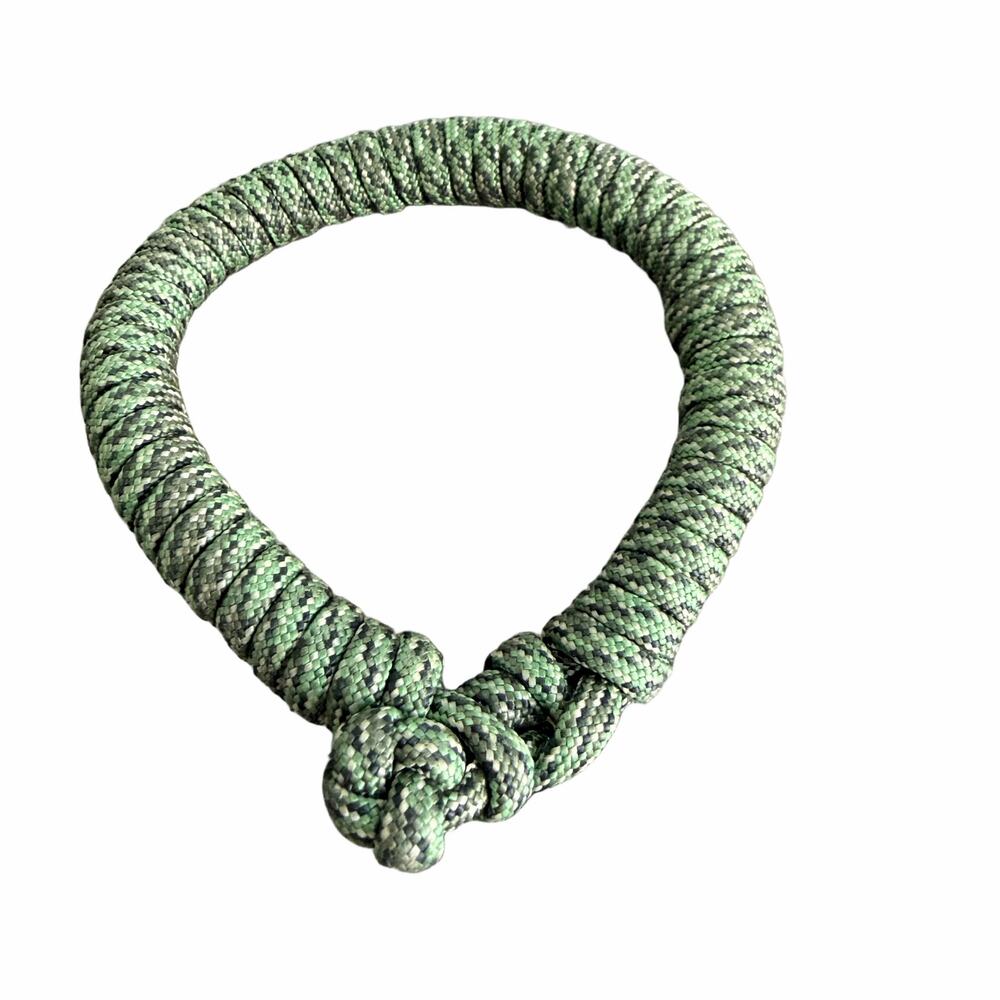 Moss green rope boho bracelet